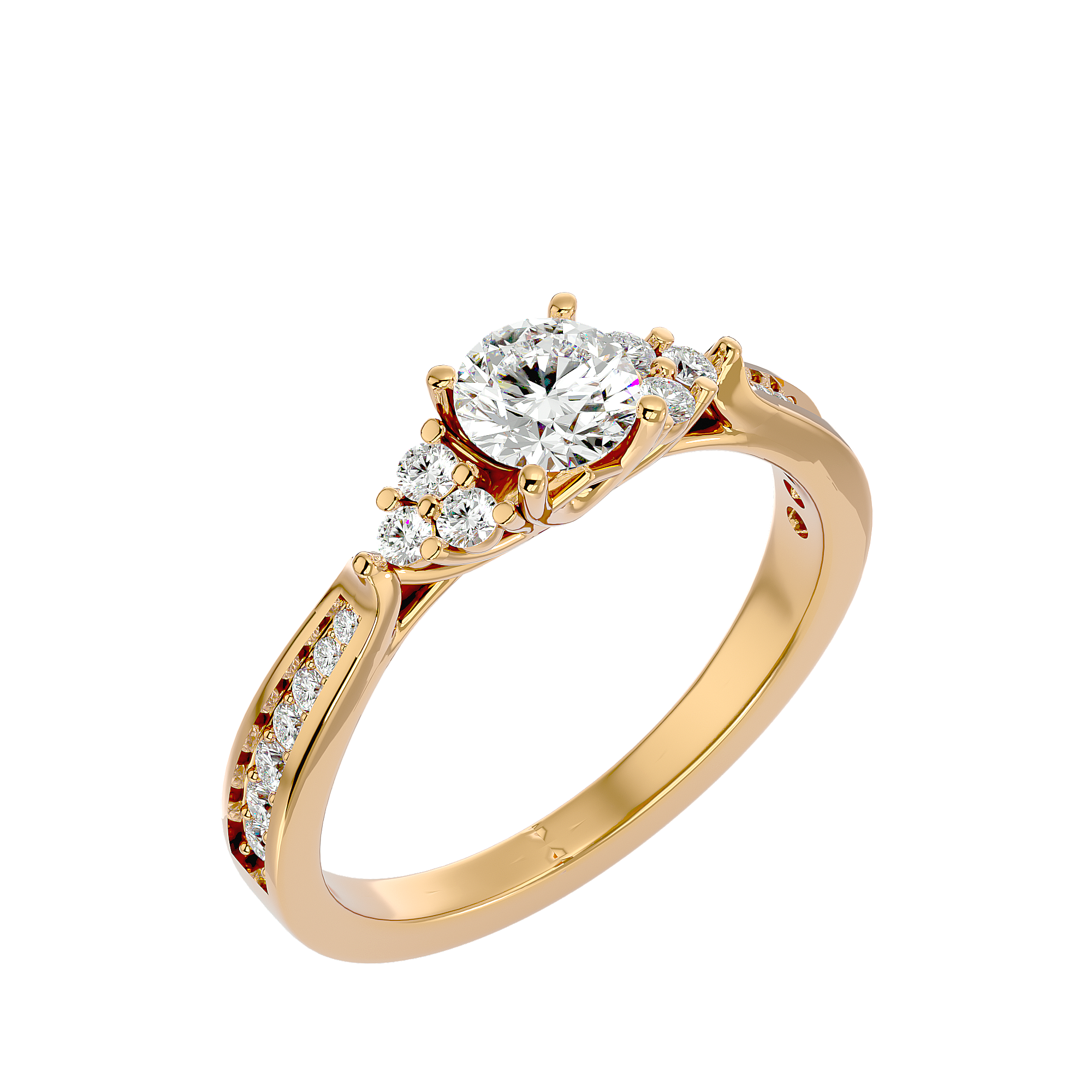 Trinity Solitaire Ring