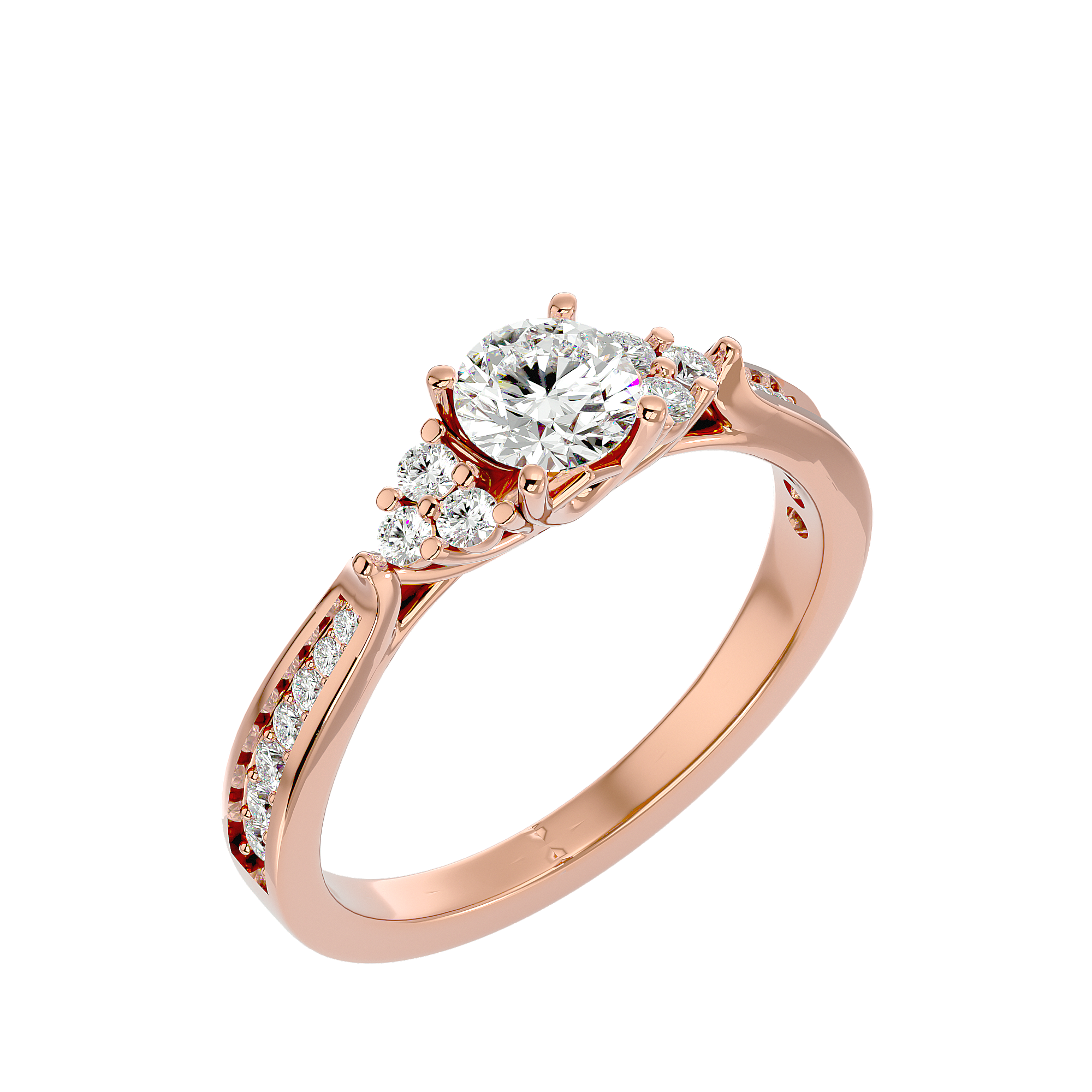 Trinity Solitaire Ring