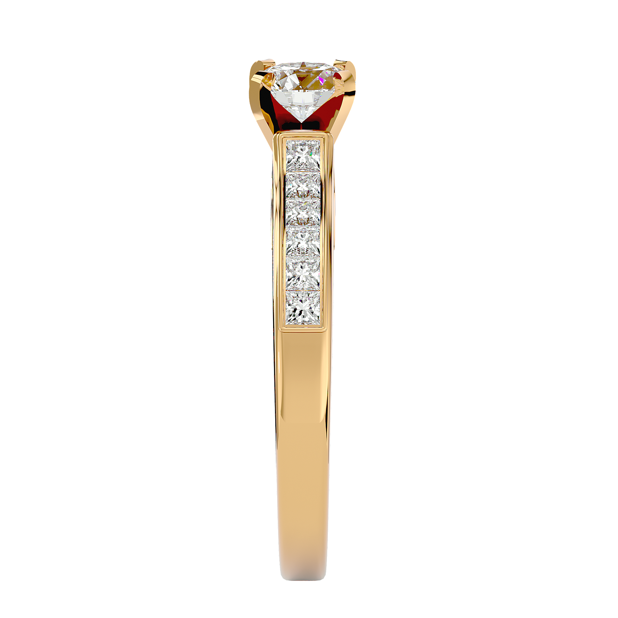 Paisley Solitaire Ring