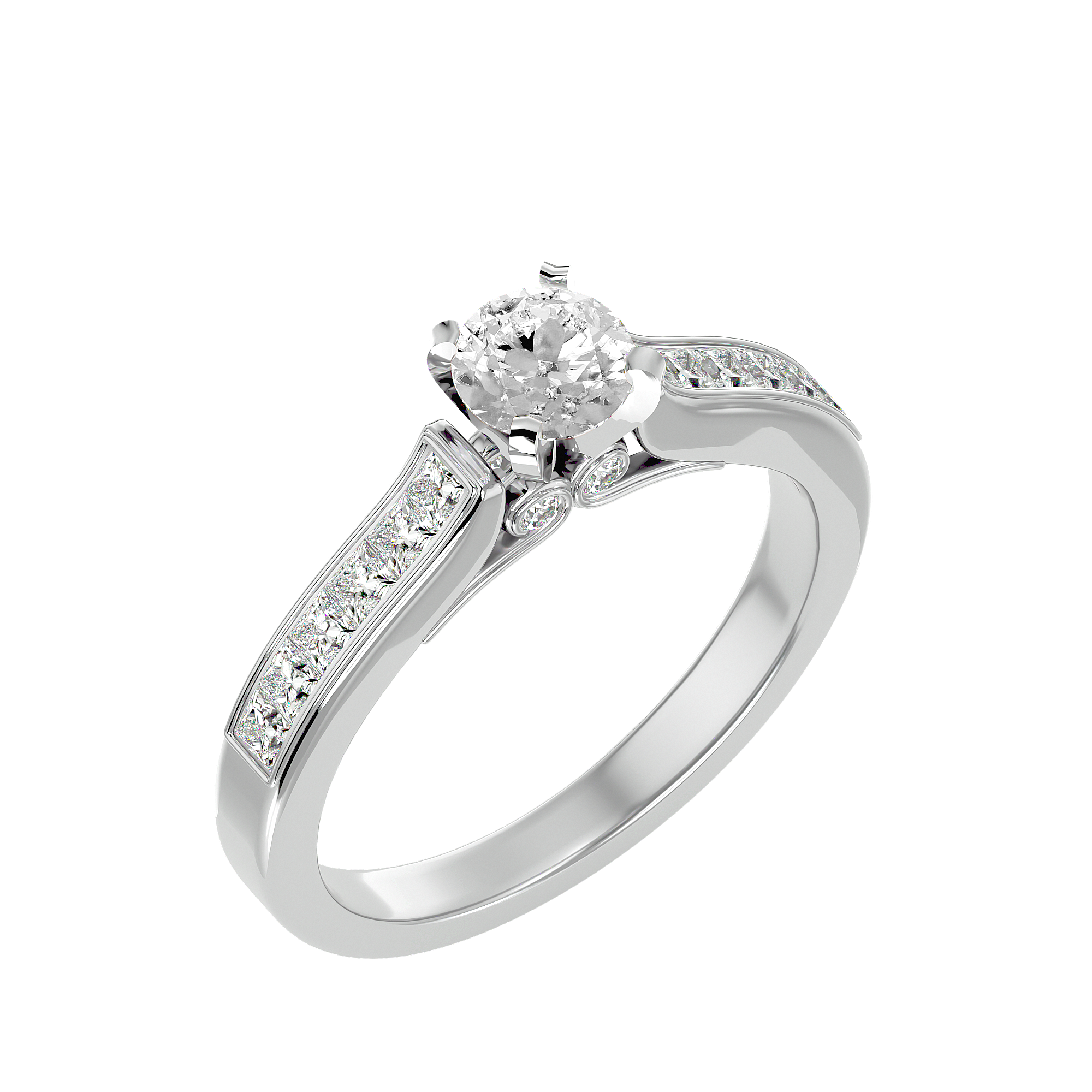 Paisley Solitaire Ring