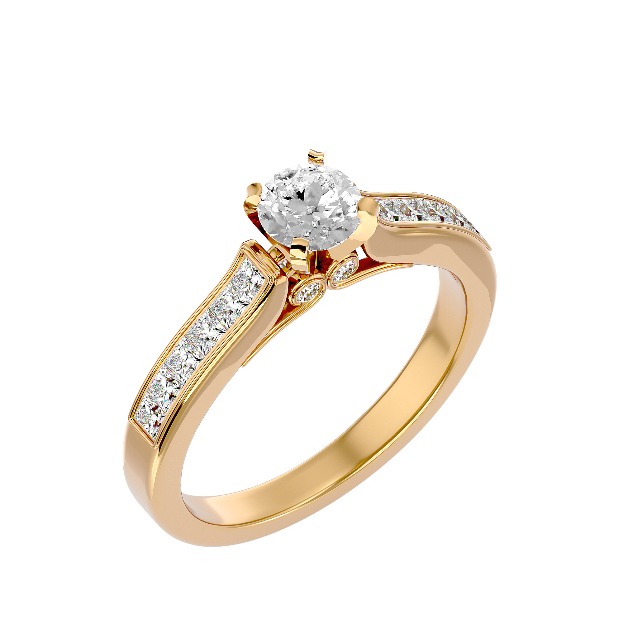 Paisley Solitaire Ring