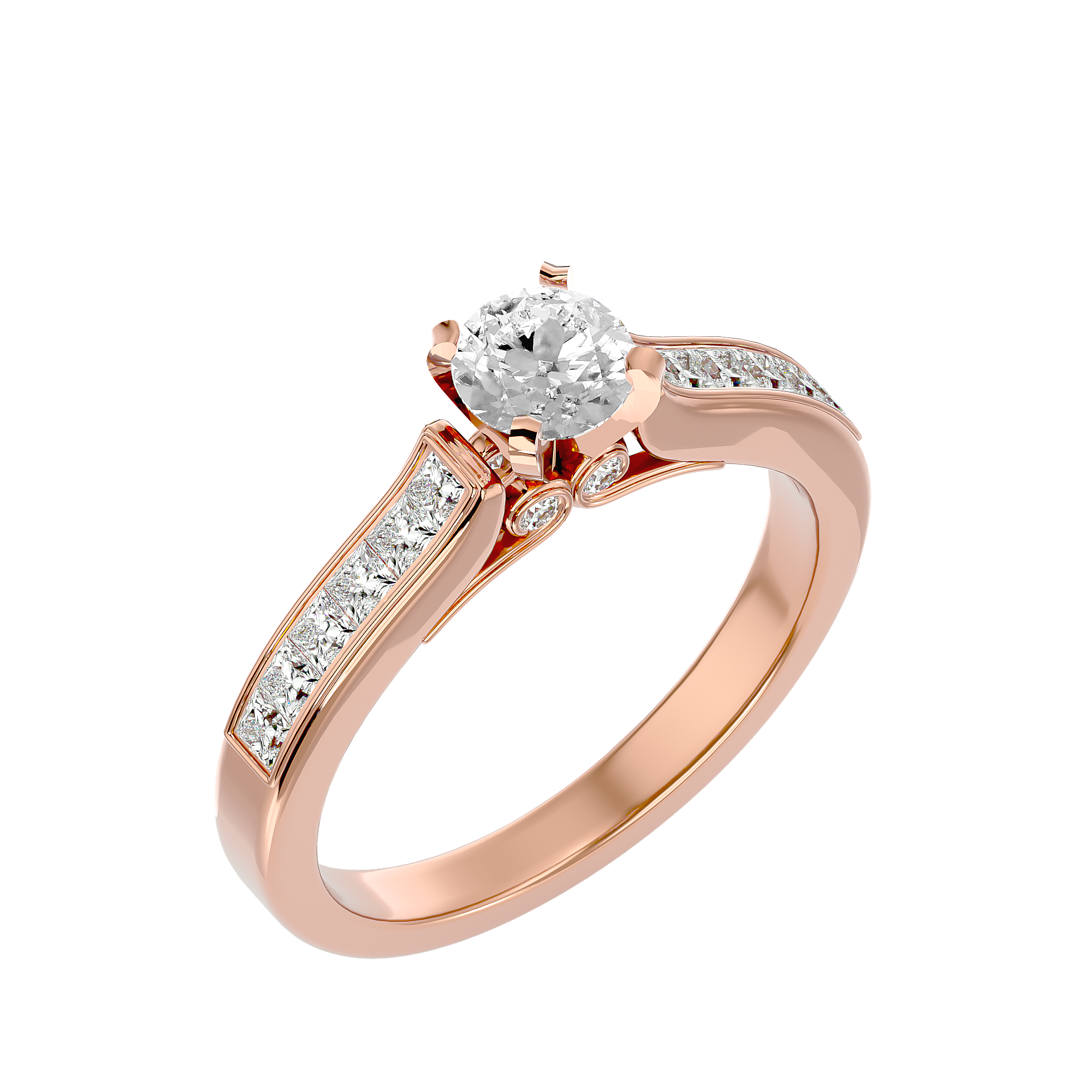 Paisley Solitaire Ring