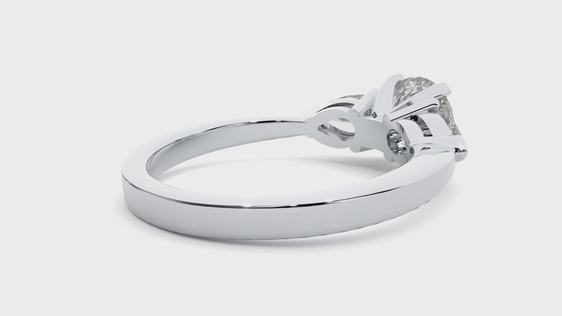 June Three Stone Ring