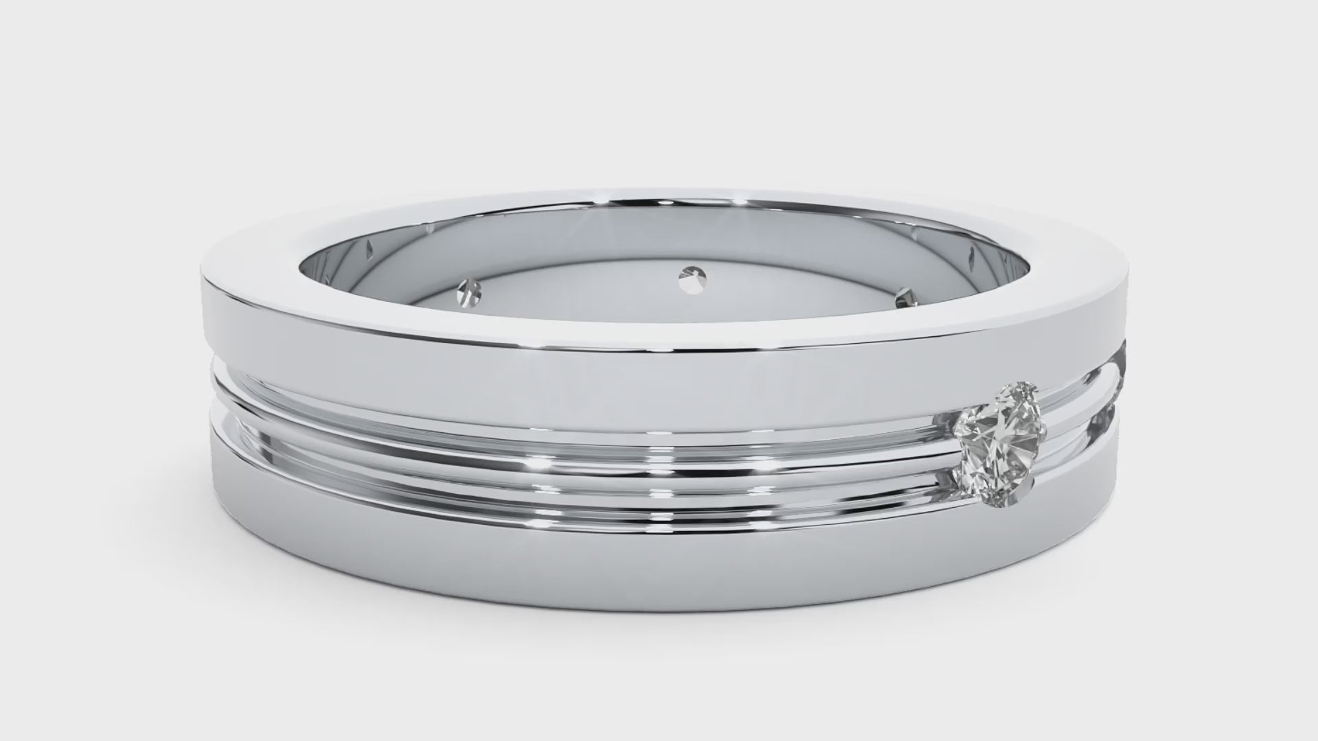 Giovanni Mens Studded Ring