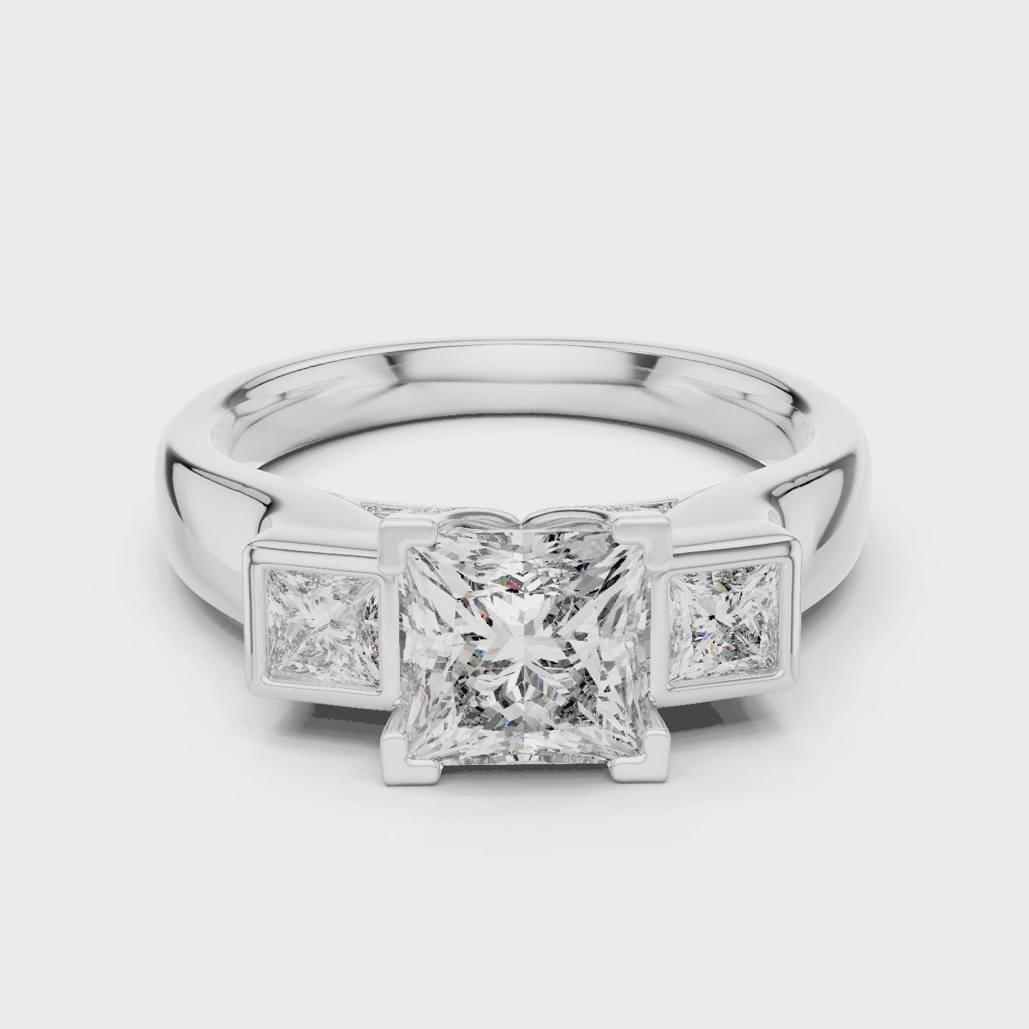 Genevieve Three Stone Ring