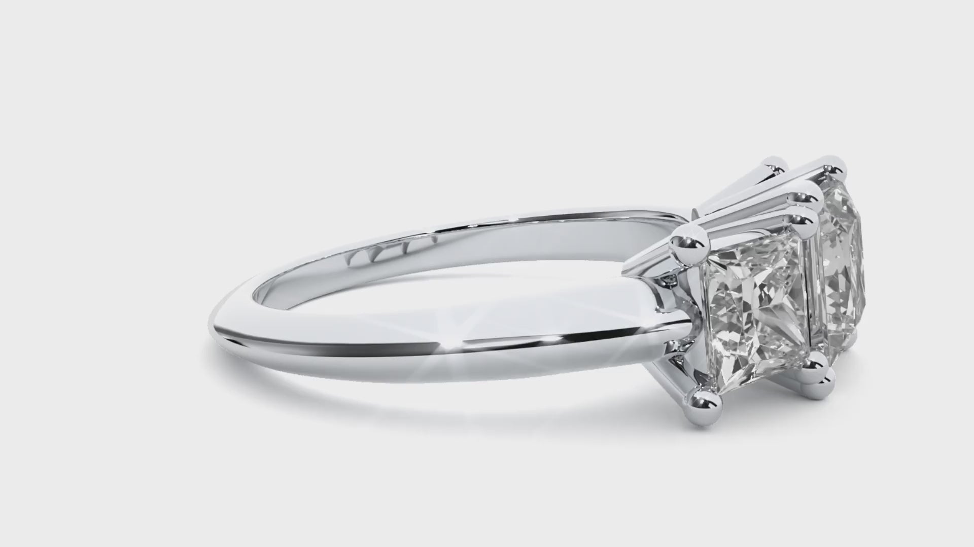Gwyneth Three Stone Ring