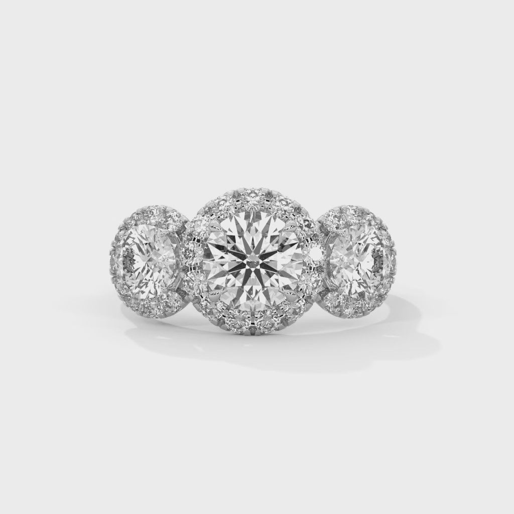 Delaney Three Stone Ring