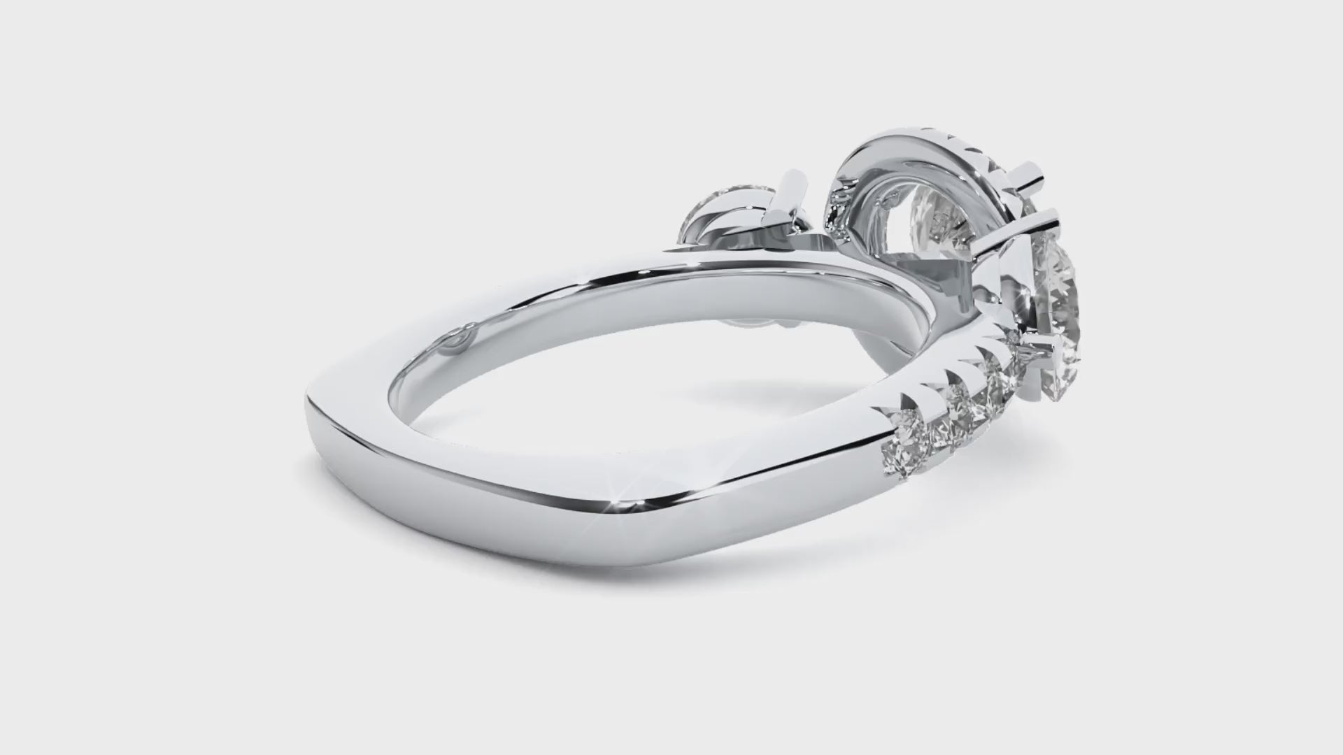 Jacqueline Three Stone Ring