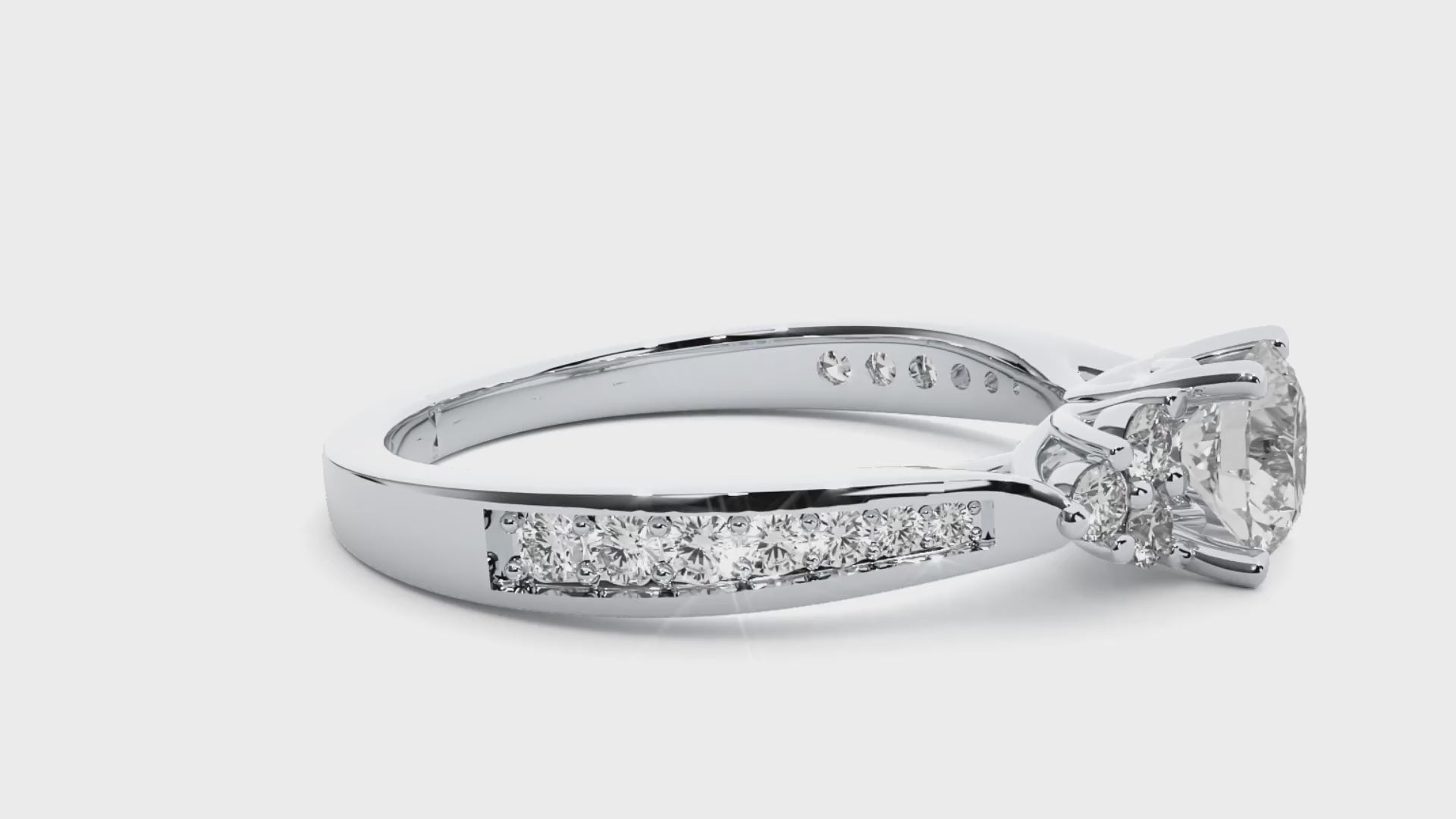 Trinity Solitaire Ring