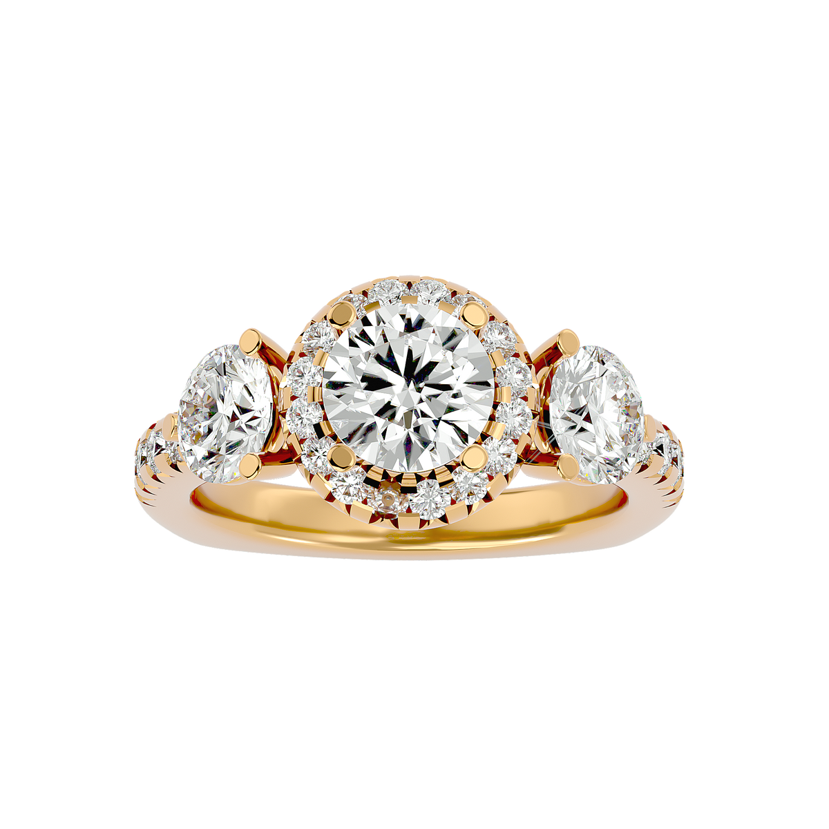 Jacqueline Three Stone Ring