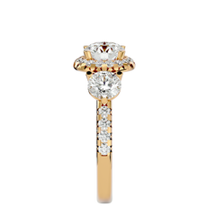 Jacqueline Three Stone Ring